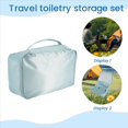 thumbnail image 5 of 8 Piezas Surtido de Bolsas de Almacenamiento de Viaje Bolsas de Almacenamiento de Equipaje de Capacidad para Empacar Ropa Cuadrada Ropa Interior CosméTicos Viajes,D, 5 of 5