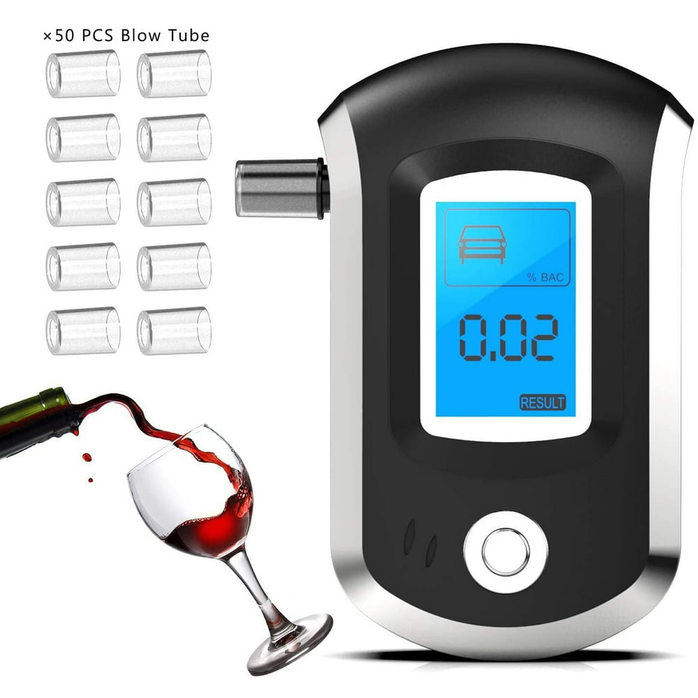Breathalyzer Alcohol Tester, Portable Alcohol Breathalyzer Free 50