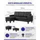 thumbnail image 4 of Sofá de 3 Plazas con Ottoman EKE Life Home Tapizado en Tela Sala y Recamara, 4 of 5