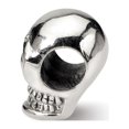 thumbnail image 2 of Fancy Bead White Sterling Silver Themed 10.91 mm 8.18 Reflections Skull Bead, 2 of 4