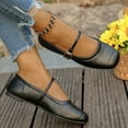 thumbnail image 5 of Wowcloth Women's Mary Jane Shoes – Comfortable Square Toe Single Buckle Strap with Solid Color Low-Cut Design and Flat Heel for Casual Fashion Wear, 5 of 7