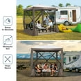 thumbnail image 3 of HOTEEL 6x6 ft Pop Up Gazebo Screen House Tent for Camping with Mosquito Netting, Waterproof, UV Resistant, Portable Carry Bag, for Outdoor Camping, Lawn and Backyard, Brown, 3 of 12