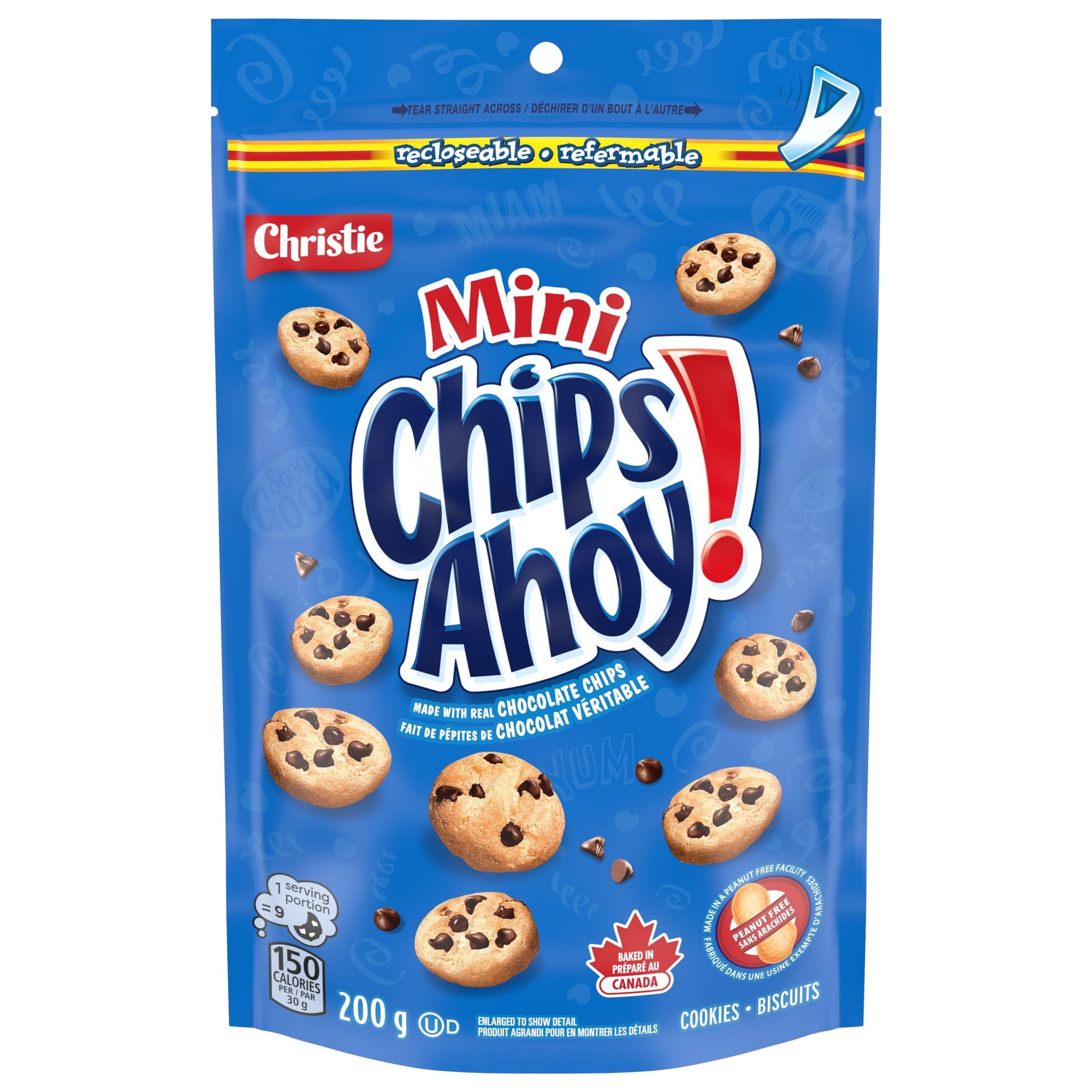CHIPS AHOY! Mini Original Chocolate Chip Cookies, Made in a Peanut