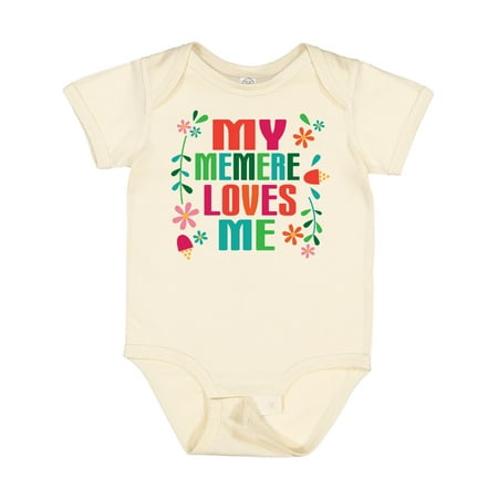 

Inktastic My Memere Loves Me Girls Gift Baby Girl Bodysuit
