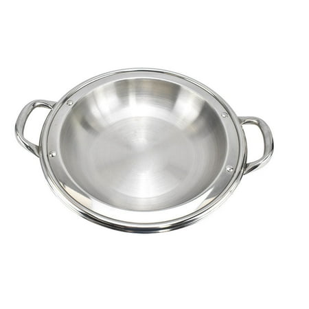 

Household Cooking Pot Multi-function Stainless Pot Convenient Shallow Pot Home Supply