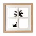 thumbnail image 1 of Marco de madera Unbranded Coconut Tree Beach silueta negra 4 aperturas, 1 of 4
