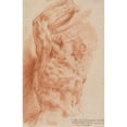 thumbnail image 2 of Willem Panneels 11x14 Black Ornate Wood Framed Double Matted Museum Art Print Titled: Laocoon. Laocoon's Torso Seen from Below from the Right. (1628 - 1630), 2 of 5