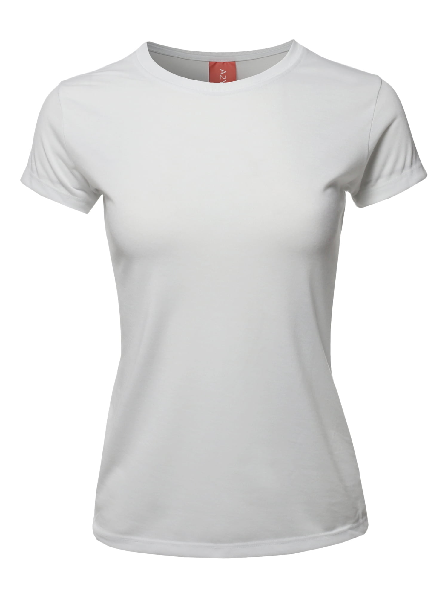 A2Y - A2Y Women's Basic Solid Premium Short Sleeve Crew Neck T Shirt ...