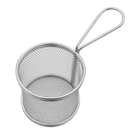 

NUOLUX Stainless Steel Frying Basket Round Mesh Oil Strainer Cooking Colander Kitchen Tools