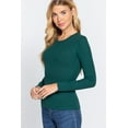 thumbnail image 2 of TheLovely Women's & Juniors Casual Long Sleeve Crew Neck Thermal T-Shirts Top, 2 of 3