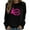 Black 1, variant on Pisexur Breast Cancer Awareness Sweatshirt Pink Ribbon Flag Breast Cancer Awareness Long Sleeve T-Shirt
