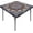 Blue, variant on Square Tablecloth with Elastic Waterproof Outdoor Card Table Cover Fitted Table Cloth Fit 36x36 Inch Kitchen Patio Dinning (Teal, M (36"x36"))