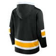 thumbnail image 3 of Men's Fanatics  Black Pittsburgh Penguins Inside Line Fleece Pullover Hoodie, 3 of 3