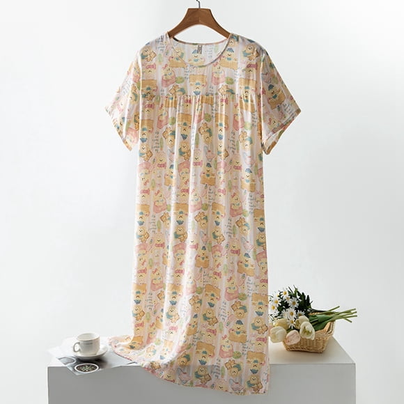 Petite Night Gown Women Dress Sleep Dress for Women Flannel Nightgown Long Memory Foam Bedroom Shoe Polyester Spandex Nightgowns Women Sock Shoe Girl Print Womens Knit Nightshirt Beach Night