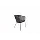 thumbnail image 1 of Silla Tejida en Color Negro Con Base de Herrería con Cinta de Nylon ideal Para interiores, exteriores NO es CHINA, 1 of 5