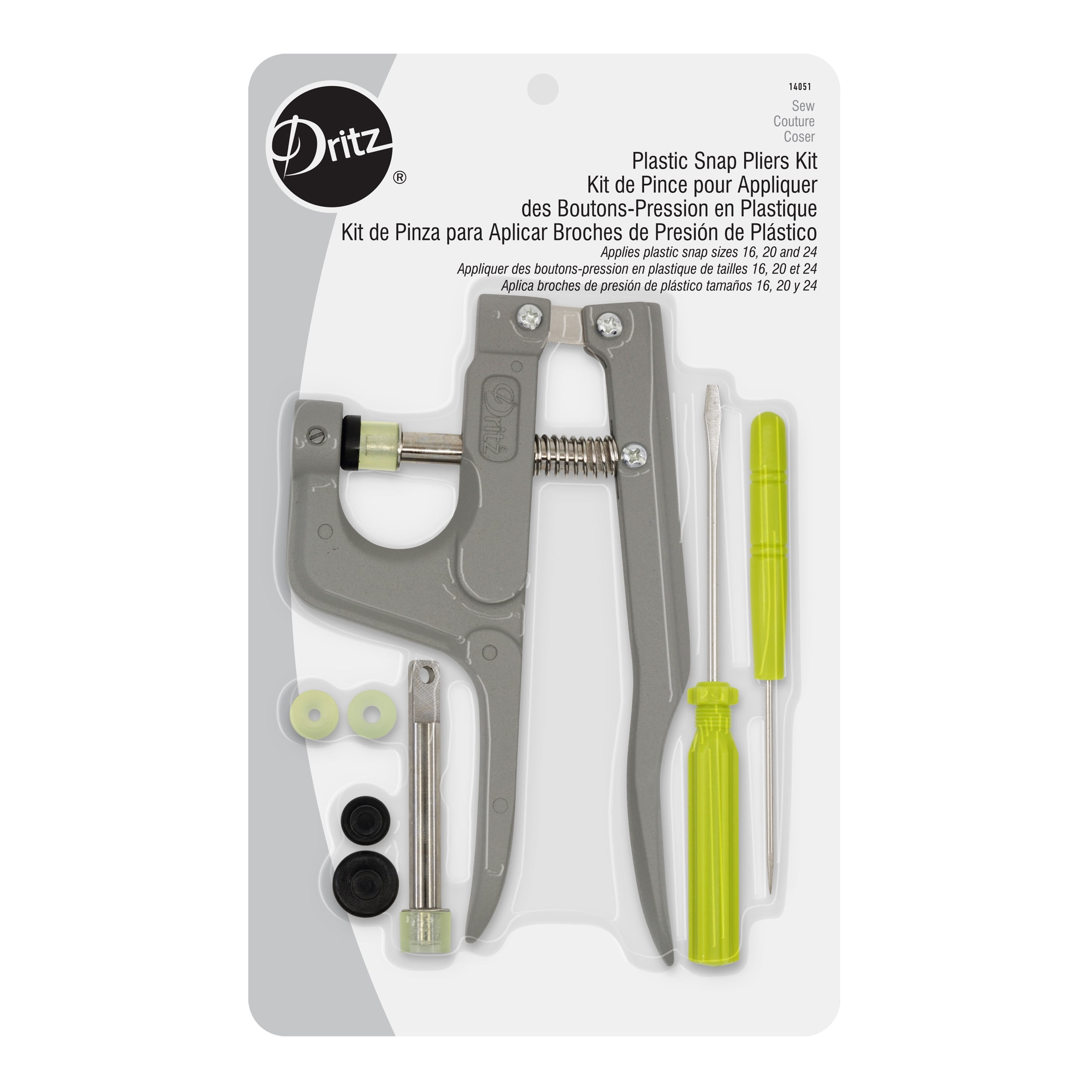 Dritz Plastic Snap Fastener Pliers Kit, 1 Each