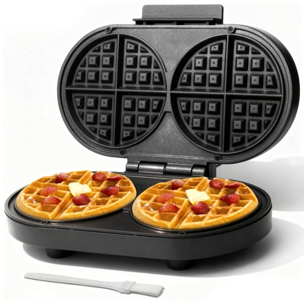 Máquina para Waffles Baker's Friend Doble de 15 cm Antiadherente 1200W