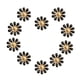 thumbnail image 1 of 10 Pedazos Ramilletes de Aleación Margarita Flor Colgantes Joyería Hallazgo Accesorio para Joya Bricolaje, 1 of 9