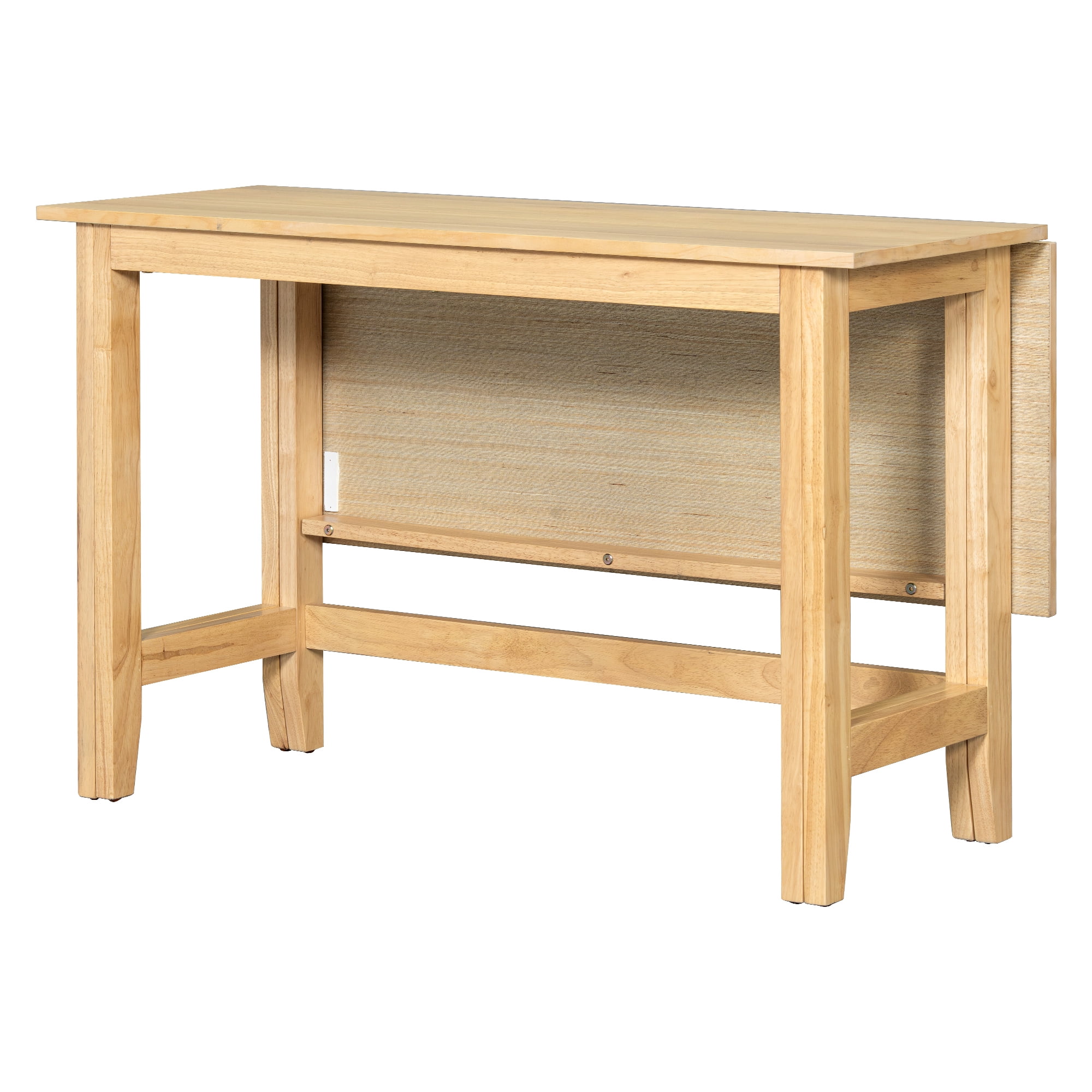 Euroco 47" Wood Extendable Dining Table for 4, Farmhouse Kitchen Table with Drop Leaf for Small Places, Dining Room, Living Room,Natural