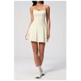 thumbnail image 3 of PISONIC Womens Tennis Dress, 2-in-1 Golf Workout Dress with Built-in Bra & Shorts Pockets, Athletic Dresses with Adjustable Strap, 3 of 6