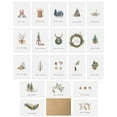 Dessie® 40 Unique Christmas Cards Boxed Set with Kraft Envelopes and