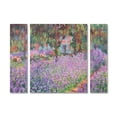 thumbnail image 2 of Claude Monet 'Artist's Garden at Giverny' Multi Panel Art Set Small, 2 of 3