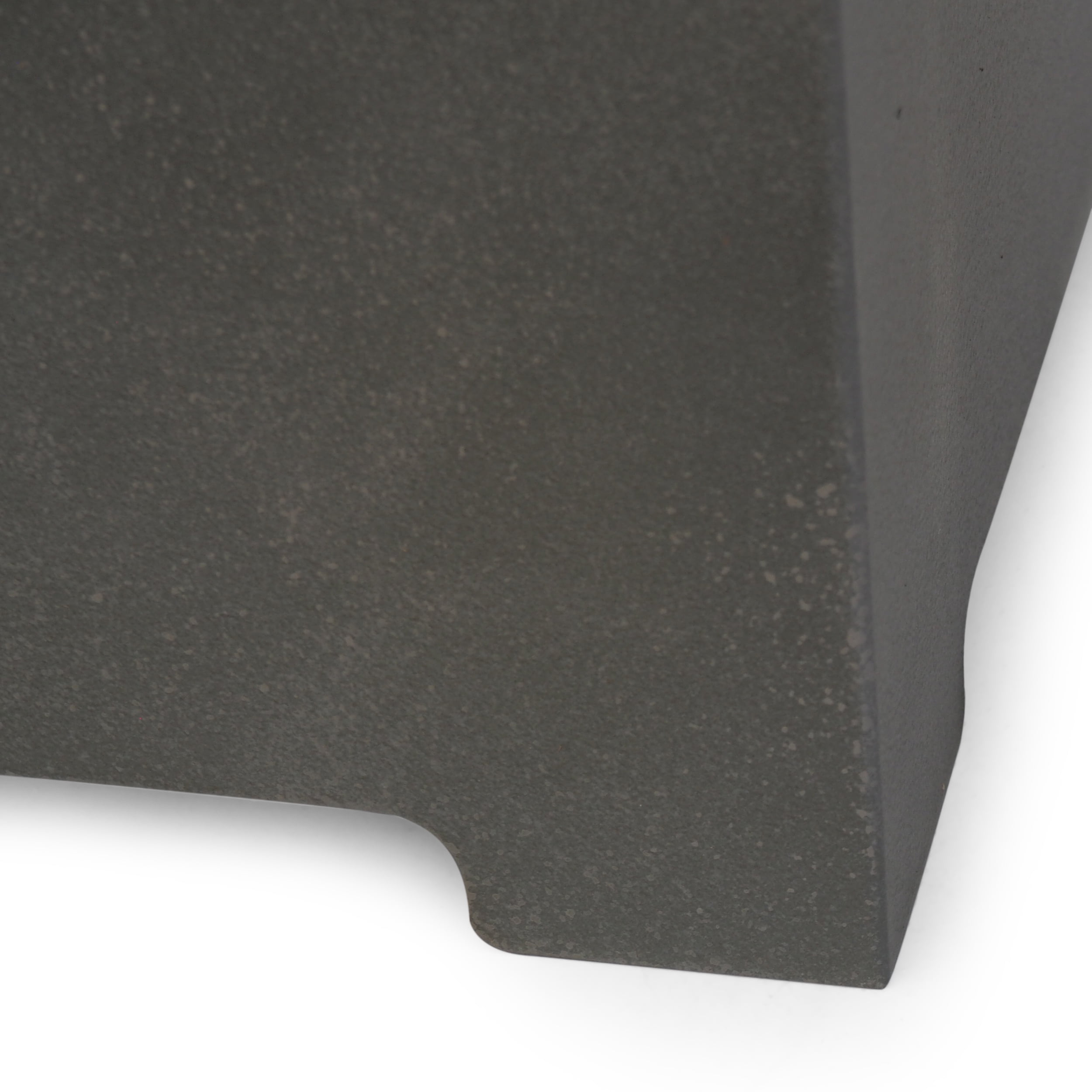 Jasmine Outdoor 50,000 BTU Square Fire Pit (No Tank Holder), Concrete Finish