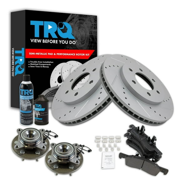 TRQ Performance Front Brake Pad & Rotor Kit BKA42752 Fits Select 2003-2006 Ford Expedition , 2003-2006 Lincoln Navigator