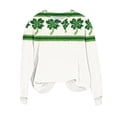 thumbnail image 2 of Pounoo St Patricks Day Long Sleeve Shirt for Women Shamrock Art Print Tops Fashion Comfortable Casual Saint Patricks Sweatshirt Gift, 2 of 7