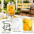 thumbnail image 2 of Topsome Drink Dispenser 1 Gallon with Stand, Glass Beverage Dispenser with Leakproof Spigot for Parties, Wide Mouth Water Dispenser for Lemonade, Juice, Tea, Laundry Detergent, 2 of 8