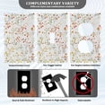 thumbnail image 3 of Yayeee Blank Wall Plate Cover 1-Gang 4.5"x2.7" Home Unused Decorative Outlet, Small Floral Pattern, 3 of 7