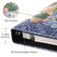 thumbnail image 3 of FORMRS 3 Ring Photo Album 4"x6" Self Adhesive Large Capacity PU Leather Cover, Floral Vase, 3 of 8