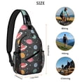 thumbnail image 5 of Men' Cartoon Excavator Sling Backpack, Construction Vehicle Theme Crossbody Bag with Fire Truck and Tractor Design, Lightweight and Durable, 5 of 6