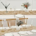 thumbnail image 4 of Chemin de Table en Étamine de Pâques Boho Rustique en Gaze 120 Pouces Chemin en Tissu Fromage, 4 of 8