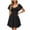 Black, variant on Womens Dresses 2026 Spring Summer Deep V Neck Women's Sweetheart Knot Front Dress Flutter Sleeve Tie Back A-Line Elegant Cocktail Bow tie Mini Dresses