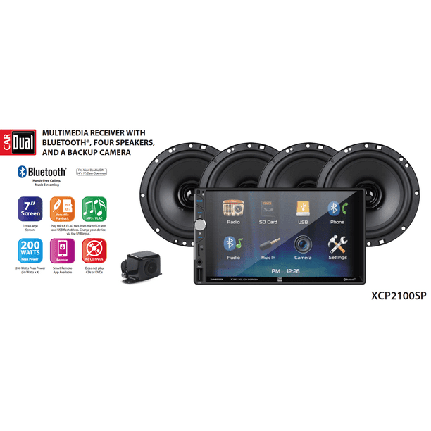 Dual Electronics XCP2100SP 7inch LED Backlit Multimedia Touch Screen