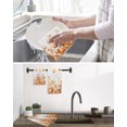 thumbnail image 5 of Orange Eucalyptus Leaves Kitchen Dish Towels for Drying Dishes Set of 2, Watercolor Spring Summer Botanical Waffle Weave Microfiber Hand Tea Bathroom Towels Quick Dry & Absorbent Towel 15.7x23.6, 5 of 7