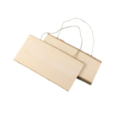 

Wall Display Board 2 Pcs Wooden Hanging Board DIY Blank Hanging Board Drawing Display Hanging Board Wooden Hanging Message Board Pendant (16x25cm)