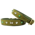 thumbnail image 2 of Large 21''- 25'' Soft Genuine Leather Padded Dog Puppy Collar  60AA264LG, 2 of 2