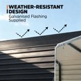 thumbnail image 4 of Metal Shed Carport, 12' x 20', 8' Open Sidewalls, TMG-MSC1220, 4 of 5