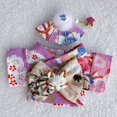 thumbnail image 5 of 3Pcs Doll Clothes Sets - Handmade Japanese Kimono Outfit for Dolls 15cm/17cm, Headwear & Dress & Belt with Bow, Cute Clothing Sets, 5 of 6