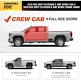 thumbnail image 2 of YHH Two Raised Steps Running Boards Side Steps Compatible with 2022-2026 Toyota Tundra CrewMax Cab, Bolt-on Heavy-Duty Carbon Steel Nerf Bars Side Rails Rock Sliders, Black, 2 of 6