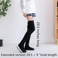 thumbnail image 2 of Lilvigor Women's Cable Knitted High Boot Socks Extra Long Winter Over Knee Stockings Leg Warmers Thigh-High Socks, 2 of 7