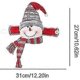 thumbnail image 3 of 2pc Christmas Rubber Band Twist Buckle Curtain Decoration Strap Home Fabric Old Man Snowman Elk Dress Up Buckle Supplies, 3 of 5