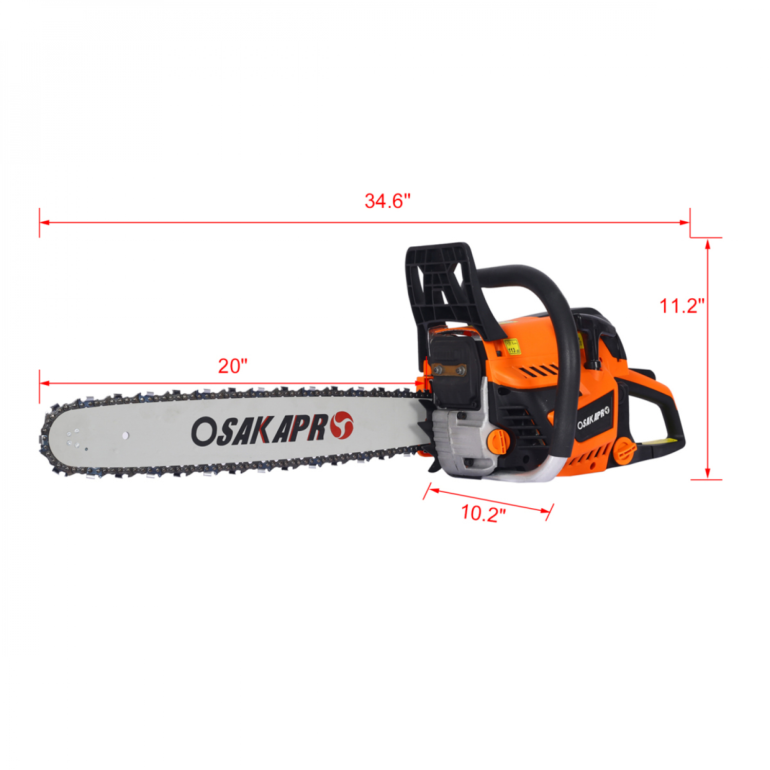 Chainsaw gas 20inch 52cc Gasoline Chain Saw for Trees Wood Cutting 2-cycle EPA Compliant