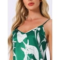 thumbnail image 4 of DARING DIVA Women's Sleeveless Satin Pajama Sets L Green, 4 of 7