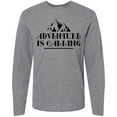 thumbnail image 3 of Inktastic Adventure Is Calling Camping Hiking Long Sleeve T-Shirt, 3 of 5
