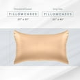 thumbnail image 6 of Elegant Comfort 2-PACK Cooling Viscose Satin Pillowcase Set with Hidden Zipper closure, Silky Smooth for Hair and Skin Care-Beautiful Gift Box-2-Piece Satin Pillowcase Set, Standard/Queen, Champagne, 6 of 9