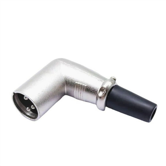 3-Pin XLR Connector Female Male Plug Right Angle Micphone Audio Cable Adapter