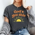 thumbnail image 3 of Inspirational and cute Christian - God's got this T-Shirt Unisex, Sizes S-5XL, Tbun, 3 of 5